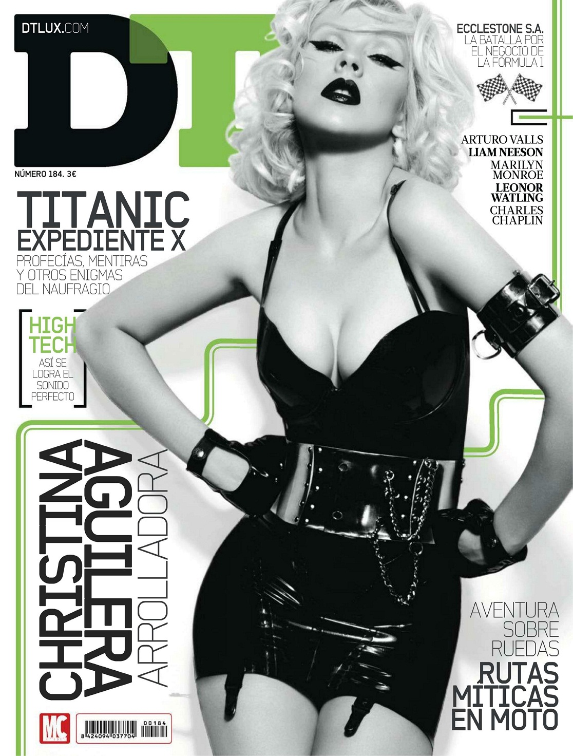 Christina Aguilera Wear Black Stockings For DT Spain Magazine (April 2012)
